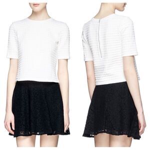 Theory Hesha Textured Crop Top
